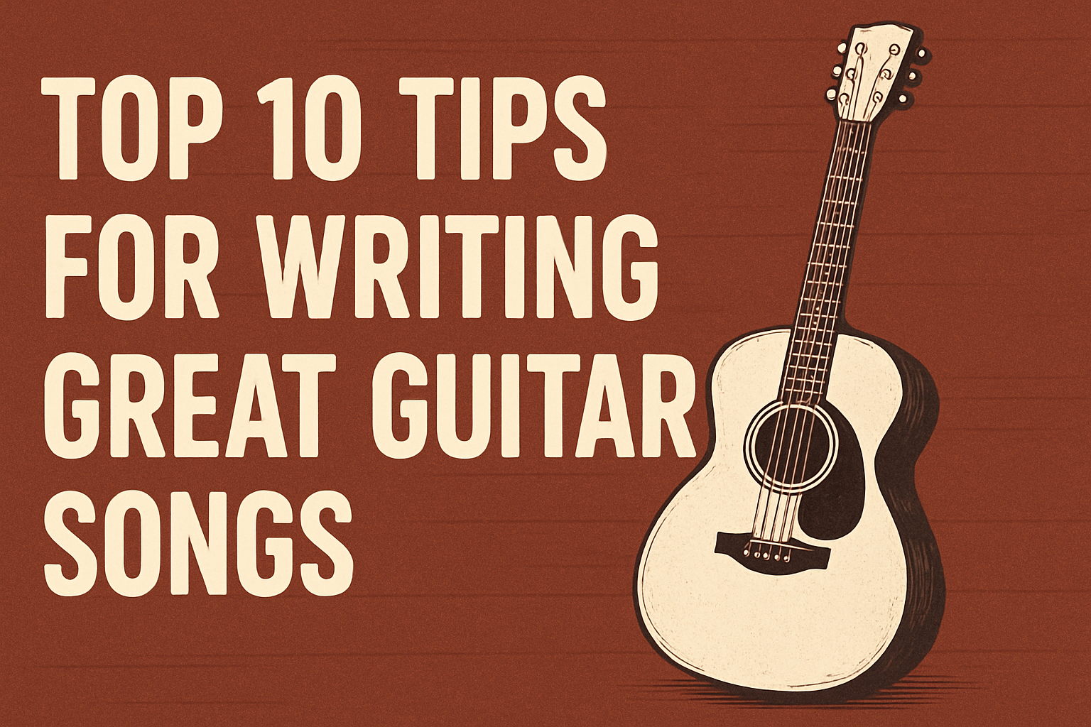 Top 10 Tips for Writing Great Guitar Songs - Chordly blog article
